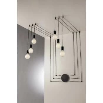 Fan Europe Lighting - Fan Europe HABITAT 6 Light Pendant Ceiling Light Black 500cm