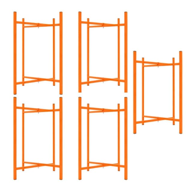 Monstershop Mortar Board Stands x 5 - 750mm High in Orange Orange Unisex