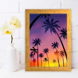 AC6317670802 Multicolor Decorative Framed MDF Painting