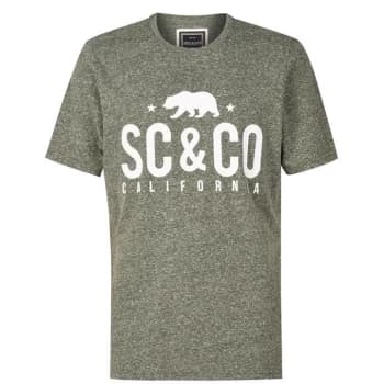SoulCal Textured Flecked T Shirt - Khaki