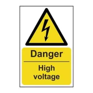 Danger High Voltage - RPVC (200 x 300mm)