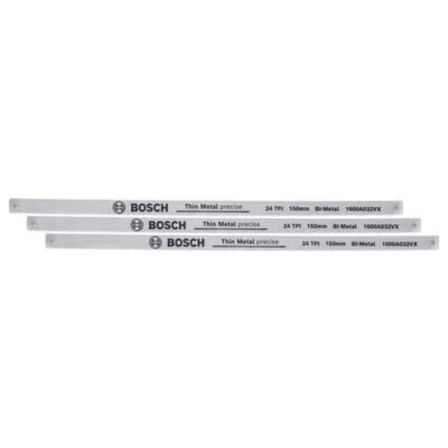 Bosch Home and Garden Bosch Home and Garden 1600A032UL Hand tools Ironing saw blades 150 mm 24 TPI 3 pieces Saw blade length 150 mm 1600A032UL