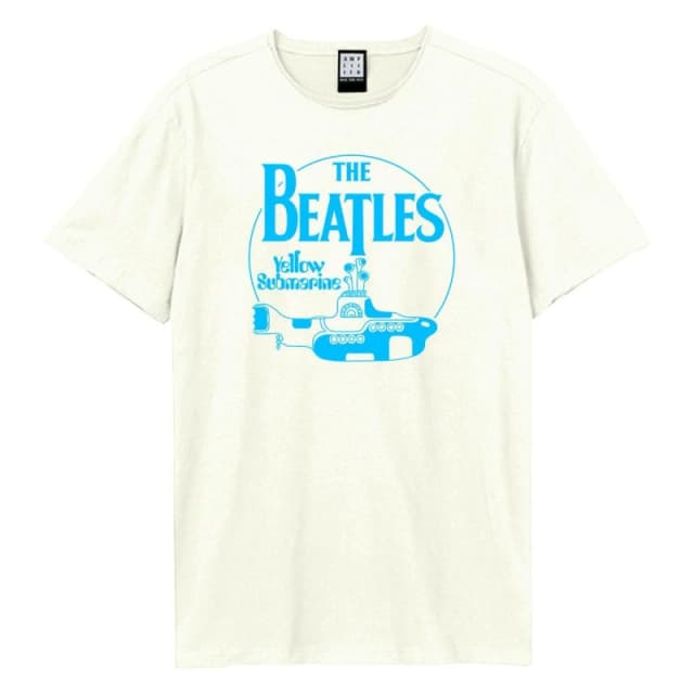 Amplified Amplified Men Yellow Submarine The Beatles T-Shirt in White Size: X-Small White XS Male 5063703714266