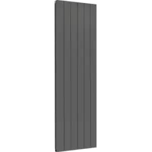 Towelrads Ascot Double Anthracite Vertical Aluminium Designer Radiator - 180 X 61Cm