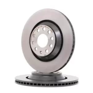 PAIR PAINTED BREMBO BRAKE DISCS 09.A200.11