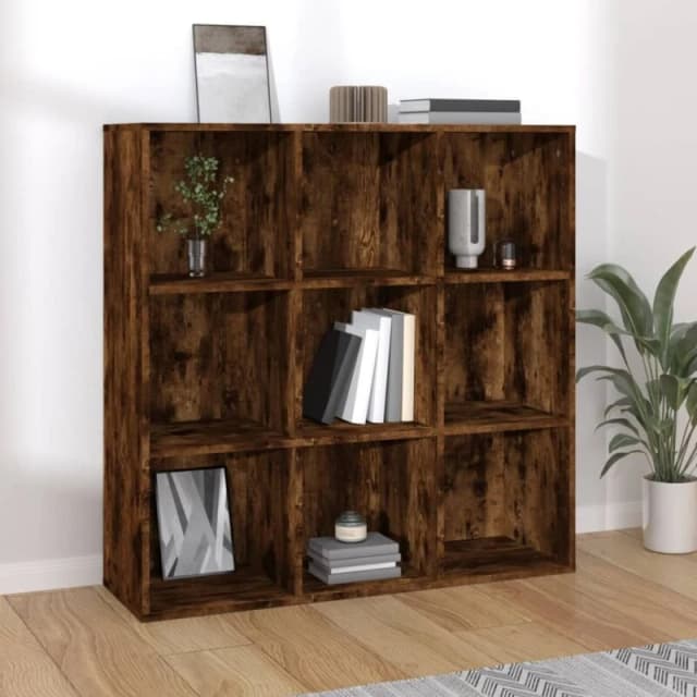 VIDAXL Book Cabinet Smoked Oak 98x29x97.5cm Vidaxl 8720286954331