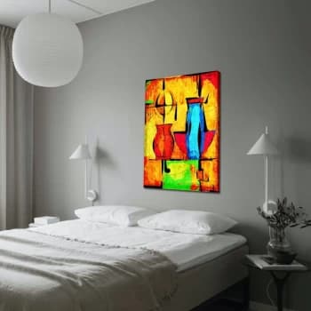 70100ABSC - 019 Multicolor Decorative Canvas Painting