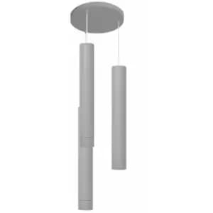 Helam Tuba Cluster Pendant Ceiling Light Grey 30cm