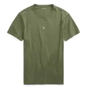 Polo Ralph Lauren Center Logo T-Shirt, Army Olive, Male, T-Shirts, 710839046023
