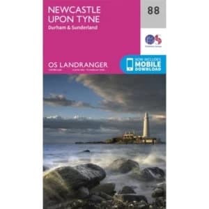 Newcastle Upon Tyne, Durham & Sunderland by Ordnance Survey (Sheet map, folded, 2016)