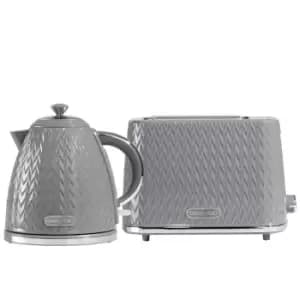 Daewoo SDA2390DS Argyle 1.7L Jug Kettle & 2 Slice Toaster Set
