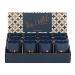 5x6 Blue Tealight Holder (Pack of 12)