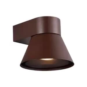 Nordlux Kyklop Cone Outdoor Wall Light - Rust Brown