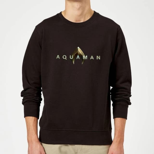 Aquaman Title Sweatshirt - Black - L