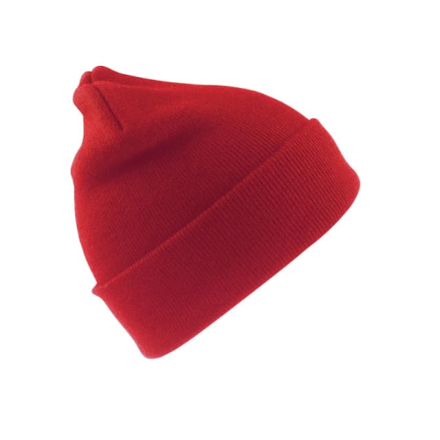 Result Woolly Beanie in Red Red Unisex One Size