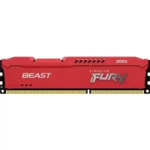 Kingston FURY Beast PC RAM card DDR3 4GB 1 x 4GB 1866 MHz 240-pin DIMM CL10 KF318C10BR/4