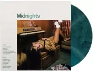Taylor Swift Midnights - Jade Green Marbled Vinyl Edition - Sealed 2022 UK vinyl LP 4579007