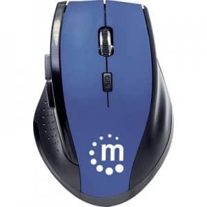 Manhattan Curve Radio WiFi mouse Optical Blue
