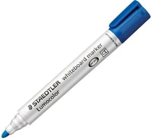 Staedtler Whiteboard Marker Blue Bullet PK10