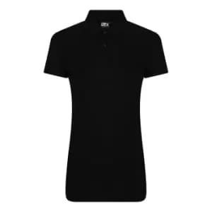PRO RTX Womens/Ladies Pro Polyester Polo Shirt (M) (Black)