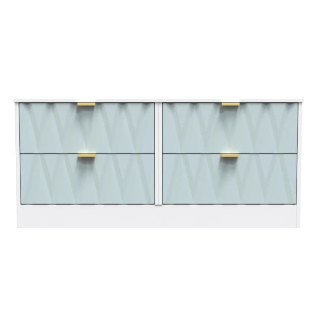 Ready Assembled 2 U Washington 4 Drawer Bed Box (Ready Assembled) in Duck Egg Blue Duck Egg Blue Unisex