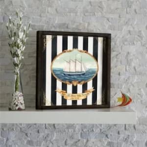 KZM588 Multicolor Decorative Framed MDF Painting