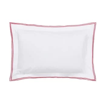 Sanderson Very Rose & Peony Embroidered Oxford Pillowcase, Multi