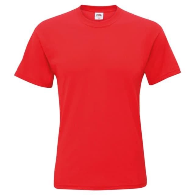 Fruit Of The Loom Fruit of the Loom Men Original Short Sleeve T-Shirt in Red Size: Small Red S Male 5054171323609