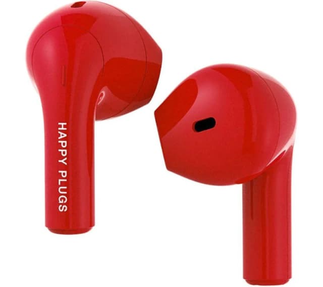 HAPPY PLUGS Joy Wireless Bluetooth Earbuds - Red, Red 7350116012873