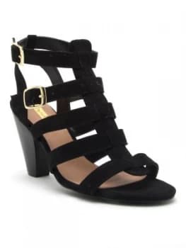 Qupid Chamber 22 Heeled Sandal Black