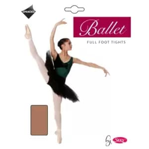 Silky Womens/Ladies Dance Ballet Tights Full Foot (1 Pair) (Large (5ft6a-5ft10a)) (Tan)