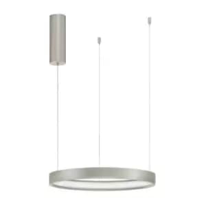 Netlighting Merano Guelph Integrated LED Pendant Ceiling Light Champagne Silver