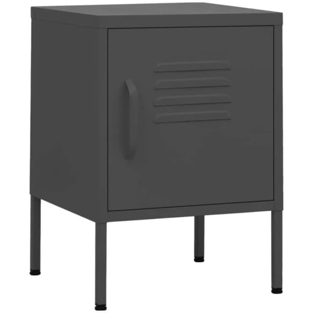 VIDAXL Nightstand Anthracite 35x35x51cm Steel Vidaxl 8720286565254