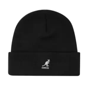 KANGOL Cuff Beanie Hat - Black