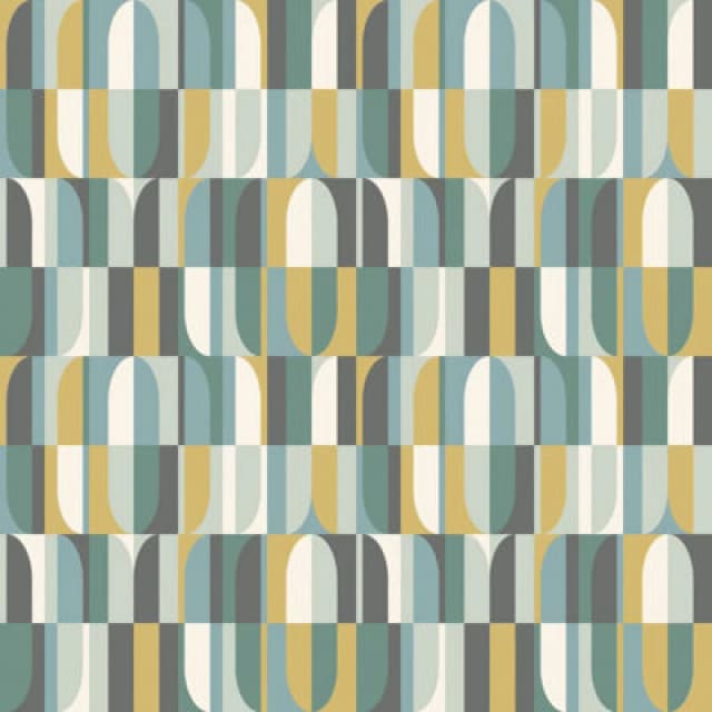 Hoopla Walls Building Blocks Petrol Mix Smooth Matt Wallpaper