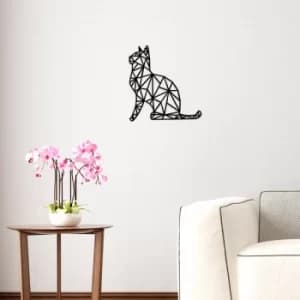 Kedi Black Decorative Wooden Wall Accessory