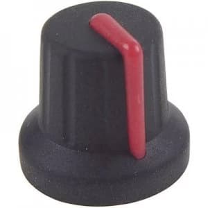 Cliff FC72602S K86R Knob Black Red 6mm Spl