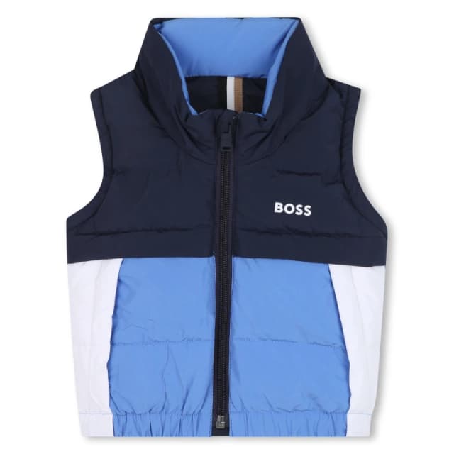 Boss Kids Lightweight Sleeveless Gilet Navy 849 male 2Y