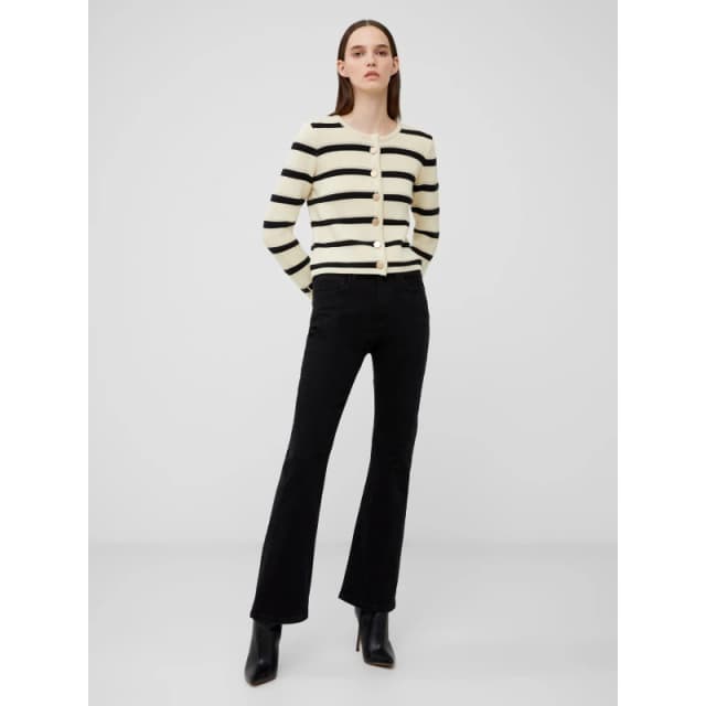 French Connection Womens Marloe Cardigan 90-Clsc Crm-Blk female 16 (XL)