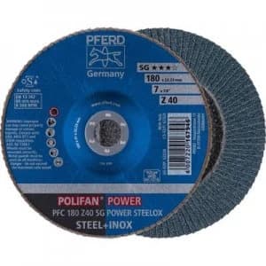 PFERD 67784185 POLIFAN-serrated washer PFC 180 Z40 SG POWER STEELOX Diameter 180 mm 10 pc(s)