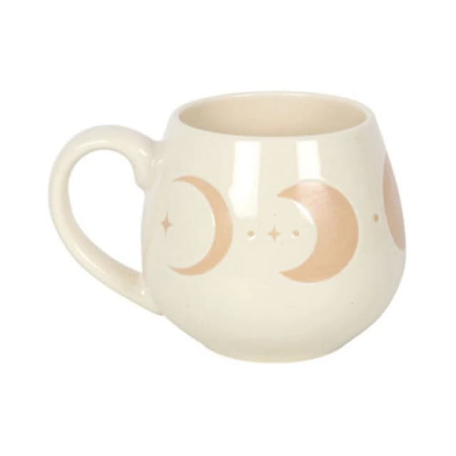 Something Different Something Different Moon Phase Rounded Mug in Medium Beige Medium Beige One Size Unisex 5063425850709