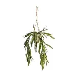 Artificial Hanging Rhipsalis With Rustic Pot