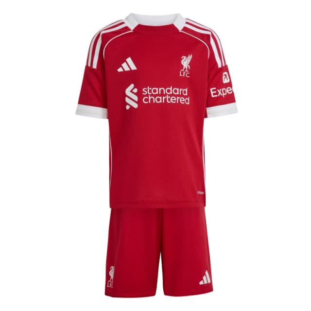 Adidas Liverpool FC Kids Home Kit 2025/26 Rouge Unisex 2/3 ans JV6442