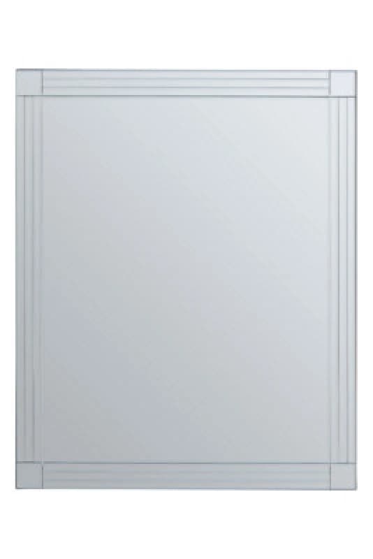 Orsina Sana Square Wall Mirror With Linear Detail