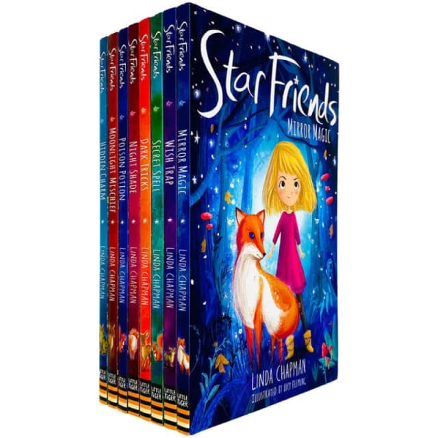 Linda Chapman Star Friends Series 8 Books Collection Set ( Mirror Magic, Wish Trap) Linda Chapman Books
