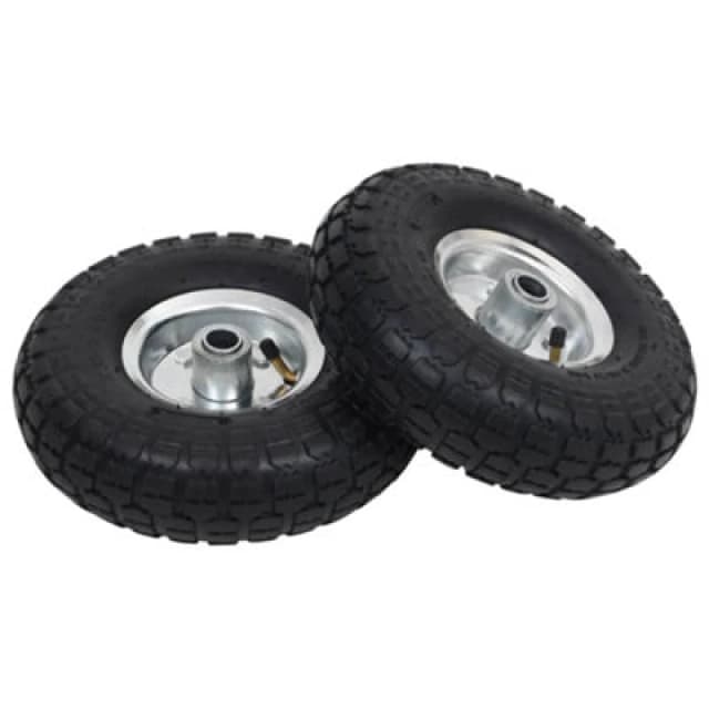 VIDAXL Vidaxl - Sack Truck Wheels 2 pcs Rubber 4.10/3.50-4 (260x83) 8718475616238