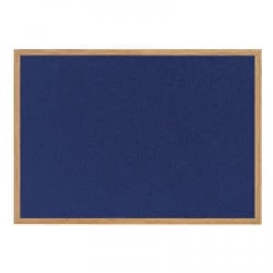 Bi-Office Earth-it Felt Notice Board 1200x900mm Blue RFB1443233