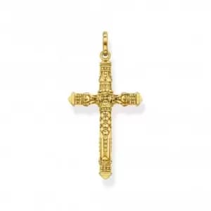 Sterling Silver Gold Plated Cross Pendant PE912-413-39