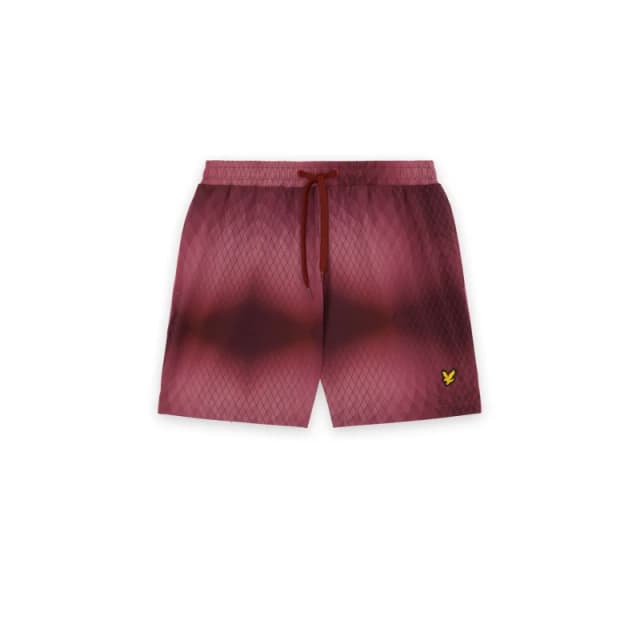 Monogram swim shorts Lyle & Scott Rouge Male L