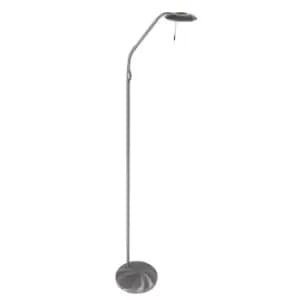 Zenith LED Reading Lamp Steel Brushed, Plastic Matt